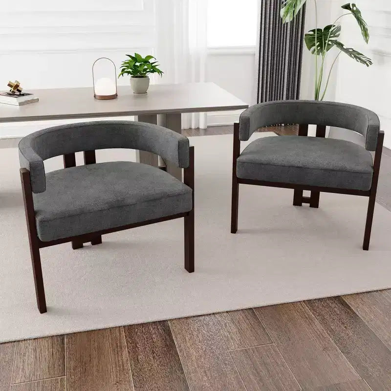 Tavolo da Bar Quadrato Minimalista 31,5'', Piano in MDF effetto Legno Scuro con Robusto Piedistallo e Poggiapiedi in Metallo, Tavolino da Pub Compatto per 2-4 Persone