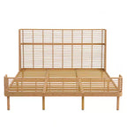 Letto Shadow Coastal Grid in Vimini PE con Testiera ad Ala