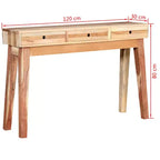 Consolle in legno massello di recupero