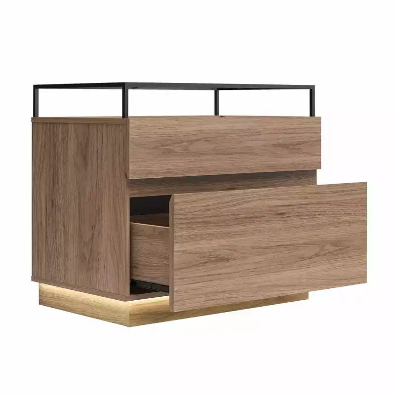 Comodino Devon con Cassetti