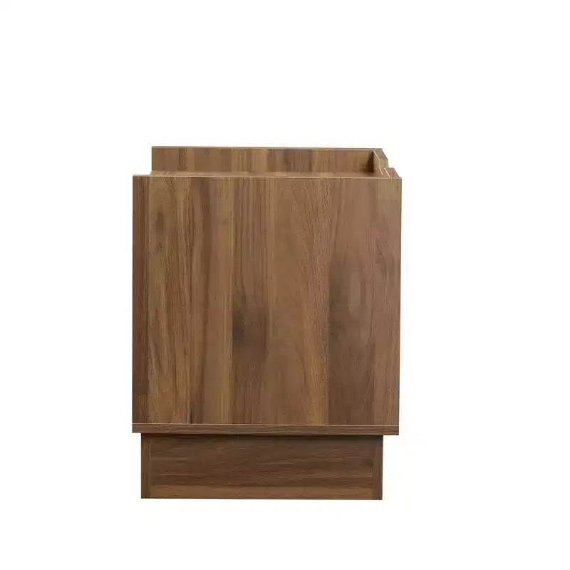Comodino Moderno con 2 Cassetti, Luci LED e Porte di Ricarica, Ampio Spazio Contenitivo