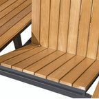 Tavolo da pranzo allungabile da esterno 157-213 cm, alluminio, marrone