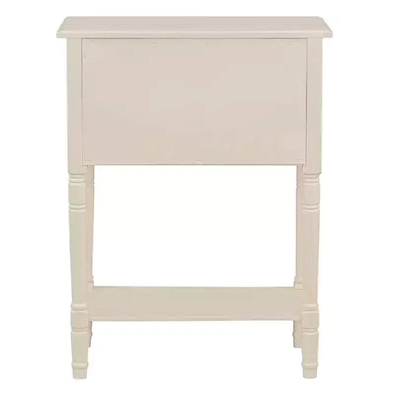 Consolle piccola retrò con cassetti e ripiano inferiore, tavolo da ingresso in legno stile rustico con portaoggetti, tavolino sottile in legno per ingresso