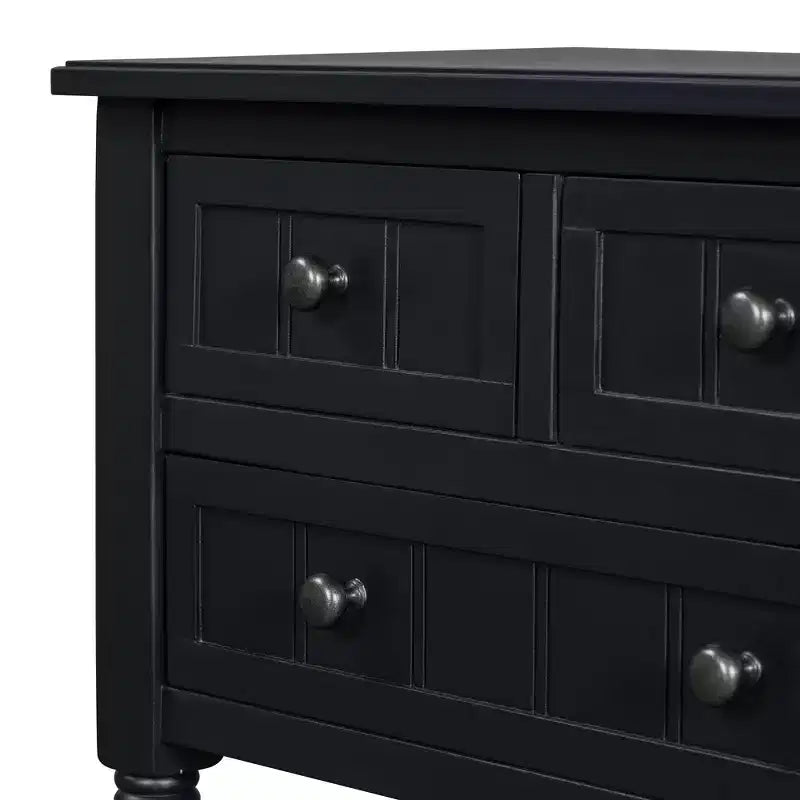 Consolle piccola retrò con cassetti e ripiano inferiore, tavolo da ingresso in legno stile rustico con portaoggetti, tavolino sottile in legno per ingresso