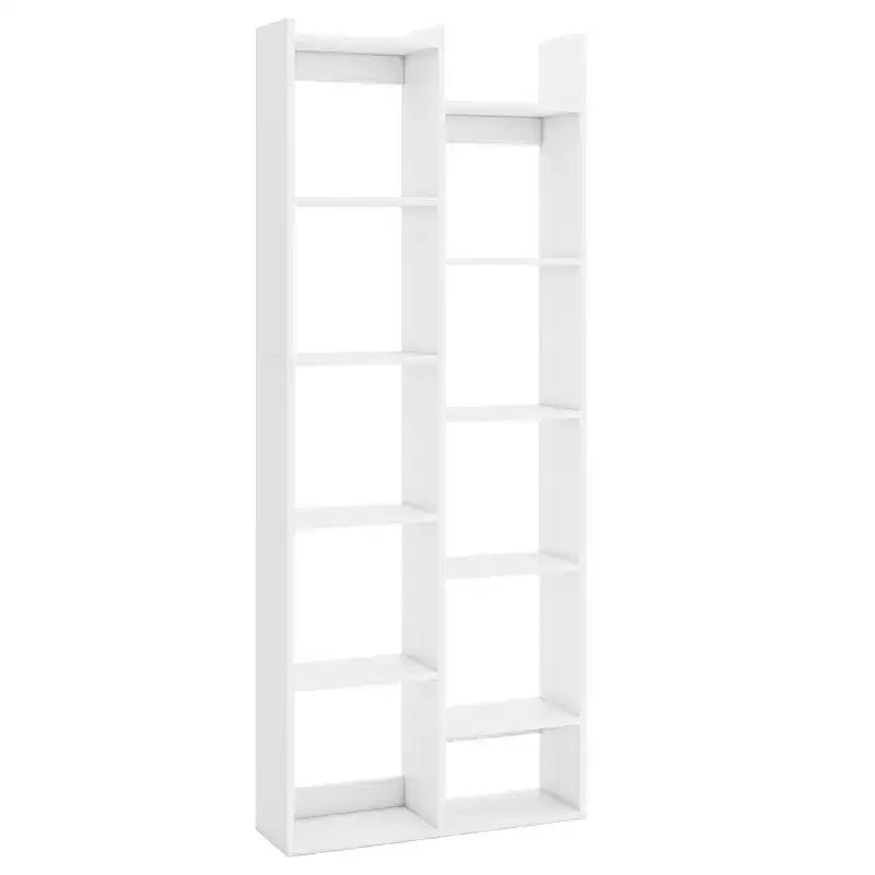 Libreria a 11 ripiani con kit antiribaltamento Scaffale in legno a forma di albero